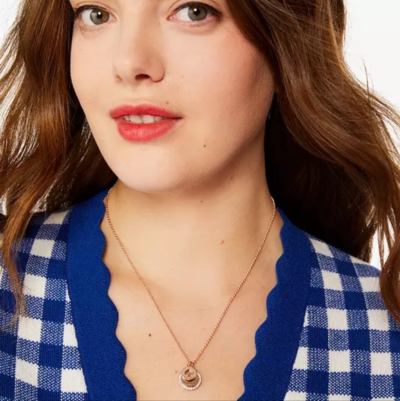 (BNWT) Kate Spade Spot the Spade Necklace - Picture 3 of 4